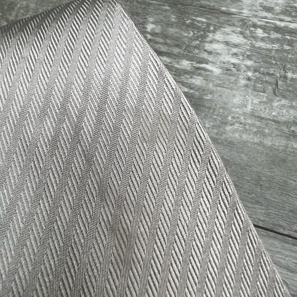 Armani Collezioni Solid Silver On Silver Stripe S… - image 4